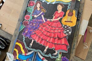 Коневская Виктория Владимировна — Работы учеников. Задание национальный костюм — Портфолио №52