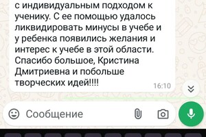 Кожемякова Кристина Дмитриевна — Отзывы — Портфолио №3