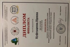 Куфтырева Ирина Валерьевна — Диплом / сертификат №5