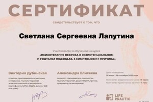 Диплом / сертификат №27 — Лапутина Светлана Сергеевна