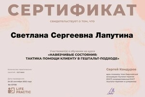 Диплом / сертификат №29 — Лапутина Светлана Сергеевна