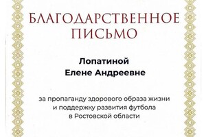 Диплом / сертификат №4 — Лопатина Елена Андреевна