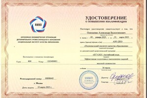Онищенко Александр Валентинович — Диплом / сертификат №45