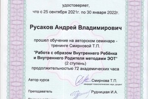 Русаков Андрей Владимирович — Диплом / сертификат №16