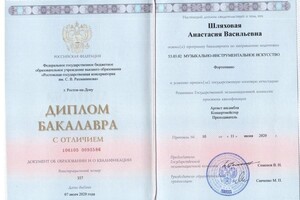 Шляховая Анастасия Васильевна — Диплом / сертификат №7