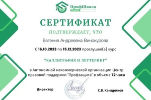 Винокурова Евгения Андреевна — Портфолио №3