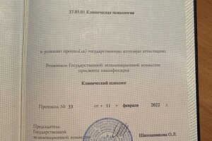 Диплом / сертификат №5 — Шишкина Наталия Анатольевна
