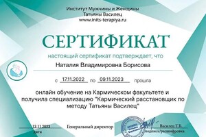 Диплом / сертификат №5 — Борисова Наталия Владимировна