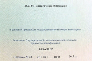 Диплом Саратовского государственного университета (2015 г.) — Мехов Василий Викторович