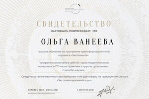 Диплом / сертификат №11 — Ванеева Ольга Сергеевна