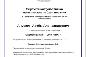 Диплом / сертификат №22 — Анускин Артём Александрович