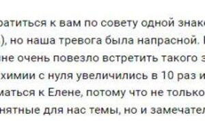 Отзыв Арины, подготовка к ОГЭ — Брук Елена Михайловна