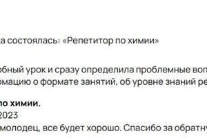 отзыв о бесплатной диагностике, 9 класс — Брук Елена Михайловна