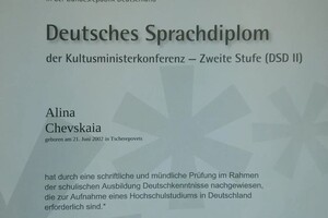 Диплом / сертификат №1 — Чевская Алина Анатольевна