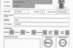 IELTS Academic B2 Certified — Dipakbhai Patel Kirtan