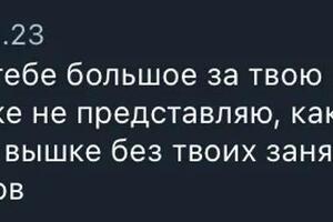 Отзыв постоянной ученицы из ТГ-канала — Дмитренко Михаил Иванович