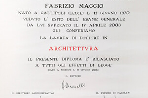 Диплом Università degli studi di Firenze (2003 г.) — Fabrizio Maggio