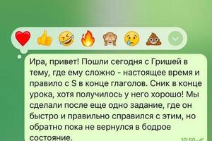 После уроков всегда стараюсь писать обратную связь — Гашкова Анастасия Вячеславовна