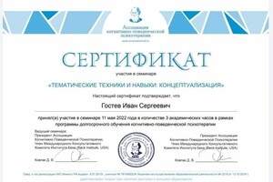 Диплом / сертификат №13 — Гостев Иван Сергеевич