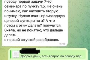 Работа в качестве ассистента по МОР — Гуральник Ксения Вадимовна