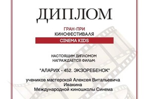 Диплом / сертификат №13 — Ивакин Алексей Витальевич