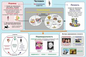 Мнемокарта по теме Природное и общественное в человеке — Ившина Ирина Николаевна