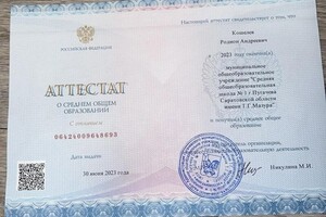 Диплом / сертификат №2 — Кошелев Родион Андреевич