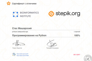 Программирование на Python — Машарский Станислав Сергеевич