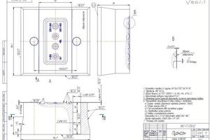 чертеж матрицы для штамповки зажима — Матвеев Никита Игоревич