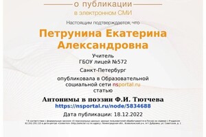 Портфолио №35 — Петрунина Екатерина Александровна