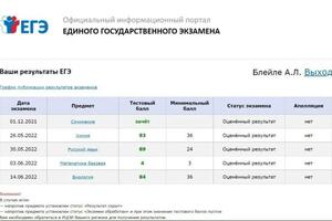 Александр Блейле - мой ученик 2022 года потока. Работали 8 месяцев с 0 по русскому и химии. Результаты на фото — Подшибякин Алексей Сергеевич