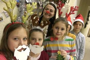 Me and my students at the Christmas party — Шепелева Елена Викторовна