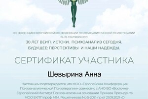 Диплом / сертификат №4 — Шевырина Анна Валерьевна