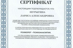 Диплом / сертификат №4 — Шурыгина Лариса Александровна