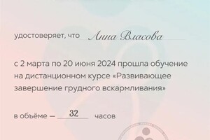 Диплом / сертификат №2 — Власова Анна Александровна