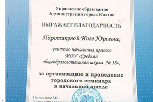 Диплом / сертификат №4 — Стренина Инга Юрьевна