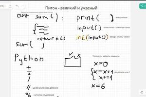 Занятия проходят с использованием онлайн-доски с совместным пользованием — Вардоев Максим Сергеевич