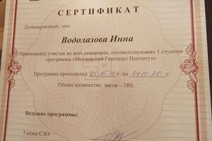 Диплом / сертификат №13 — Водолазова Инна Павловна