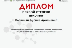 Диплом / сертификат №4 — Восканян Лусинэ Армановна