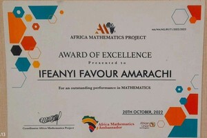 Диплом / сертификат №1 — Amarachukwu Ifeanyi Favour
