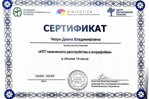 Диплом / сертификат №4 — Штанько Диана Владимировна
