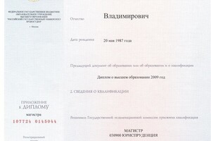 Диплом магистра. Приложение — Яблинский Виталий Владимирович