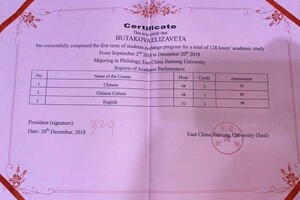 Диплом / сертификат №2 — Харчевникова Елизавета