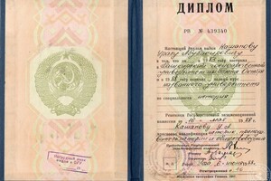 Диплом о высшем образовании Башкирский государственный университет. — Кашапов Урал Абубакирович
