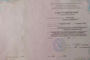 Диплом / сертификат №10 — Курочкина Анжелика Валерьевна