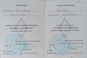 Диплом / сертификат №7 — Саляева Алена Ялаевна