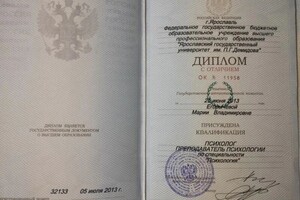 Диплом / сертификат №1 — Егорычева Мария Владимировна