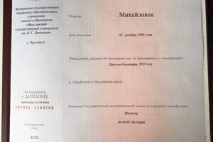 Диплом магистра — Захарова Алена Михайловна