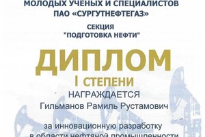 Диплом / сертификат №5 — Гильманов Рамиль Рустамович