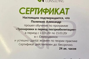 Диплом / сертификат №1 — Полепкин Александр Эдуардович